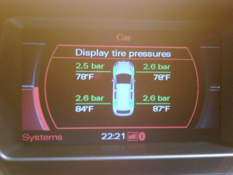 Does Audi Show Tire Pressure