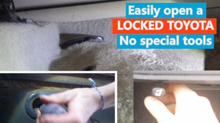 How to Open a Toyota Corolla Trunk Without Key