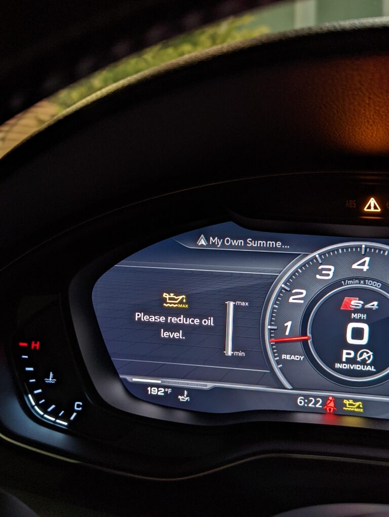 How to Reduce Oil Level in Audi Q7
