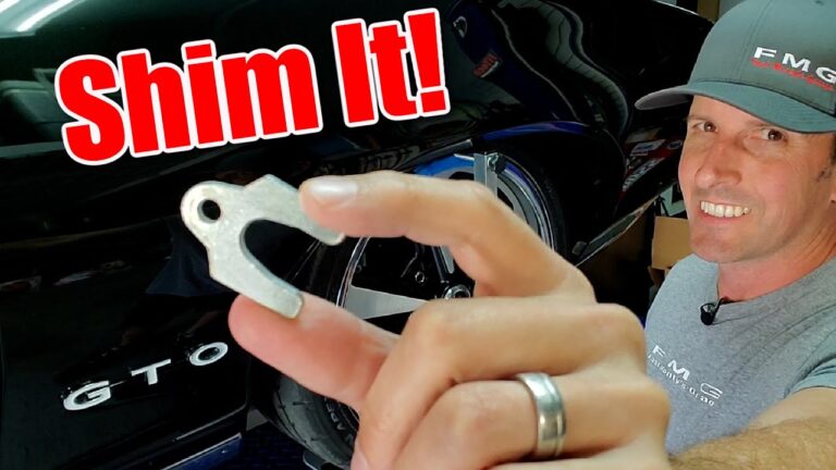 How to Adjust Caster With Shims