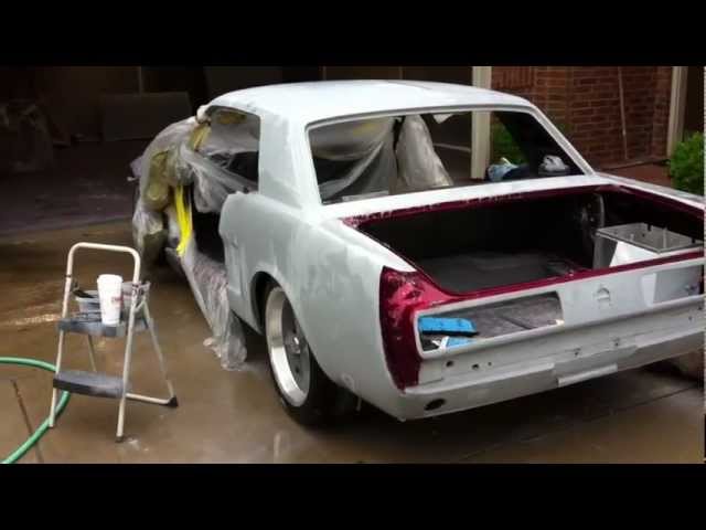 How to Paint a Car at Home Outside